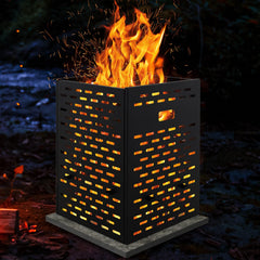30 Inches Ultra Thick Burn Barrel with Venting Patterns and 4 Cross Braces
