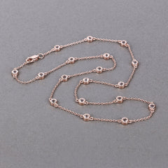 1.62 Carat Genuine Morganite .925 Sterling Silver Necklace