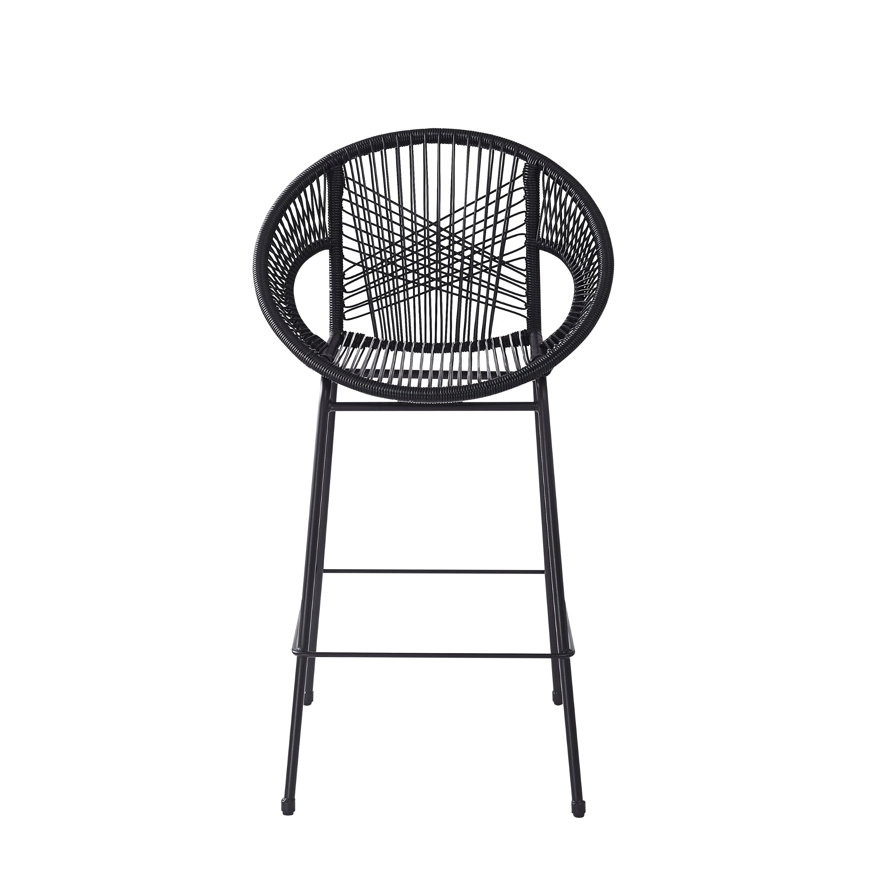 Outdoor Patio Barstool Set Weather Resistant