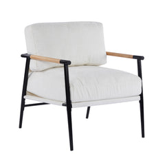 Modern Accent Chair With Cushions, Cozy Seating
