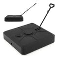330 lbs Weighted Cantilever Umbrella Base with Wheels and Retractable Pull Rod