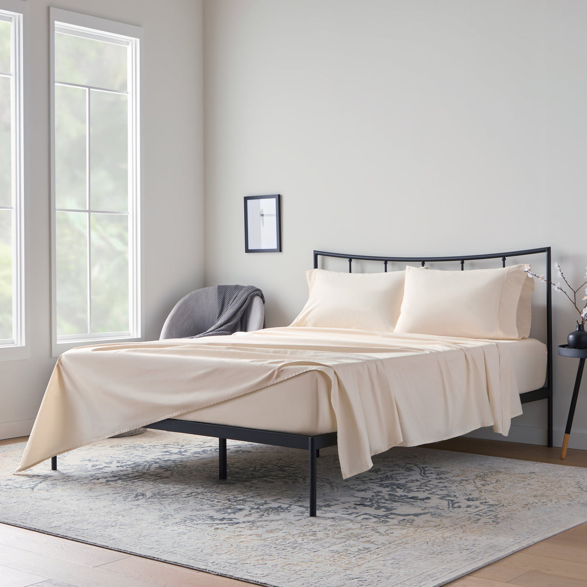 Weekender 200 TC Cotton Sheet Set Twin Cream