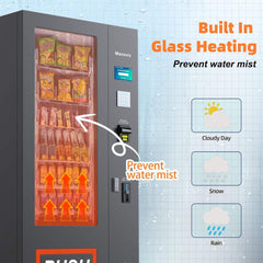 36-Slot Commercial Refrigerated Snack Drink Vending Machine With Bill And Coin Acceptor (SAK67318)
