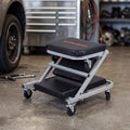 2-in-1 Mechanic Creeper and Z-Seat with 6 Swivel Casters
