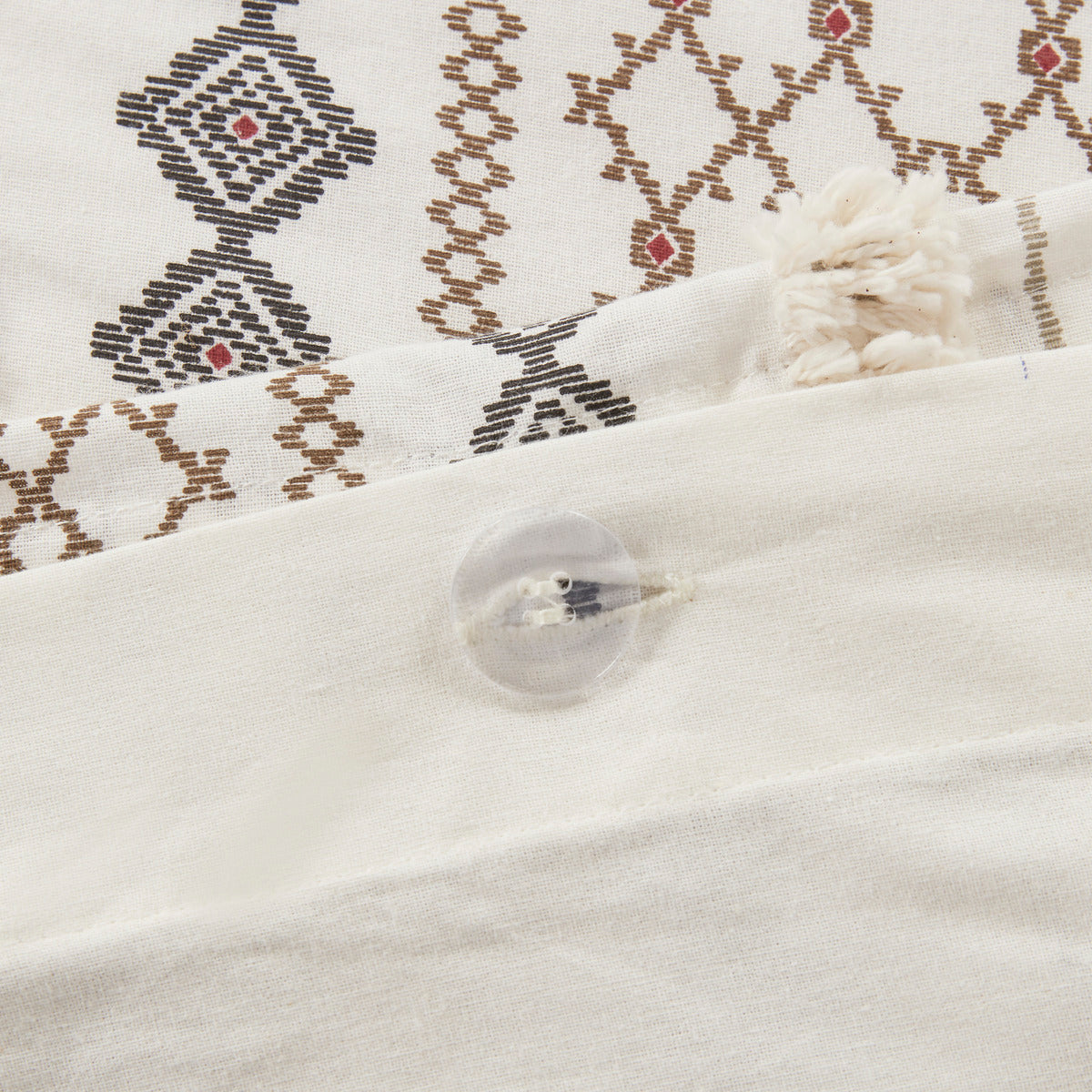 Full Queen Cotton Chenille Duvet Set