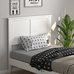 Solid Wood Flat Panel Headboard for Twin-size Bed
