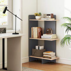 3 Tier Wooden Bookshelf with Anti-Tipping Kit