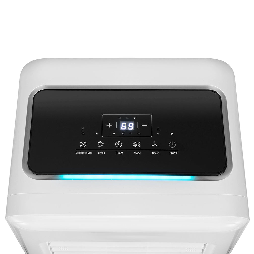 3-in-1 8000 BTU Portable Air Conditioner with Remote Control-White