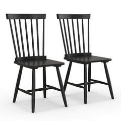 3-in-1 Dining Set: Windsor Chairs Industrial Sideboard & Wall-Mount Wine Rack Combo