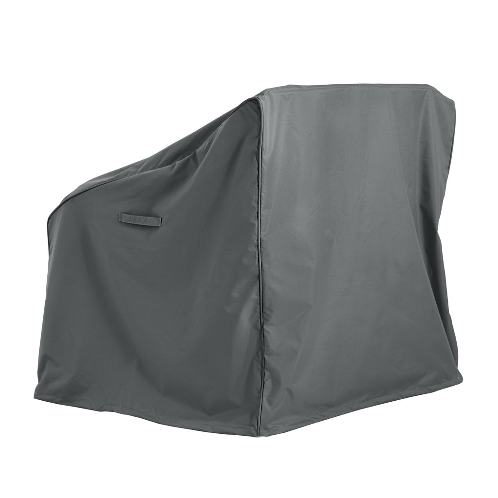 Outdoor Shield Patio Club Chair Cover in Dark Gray Fabric - 36 Inches
