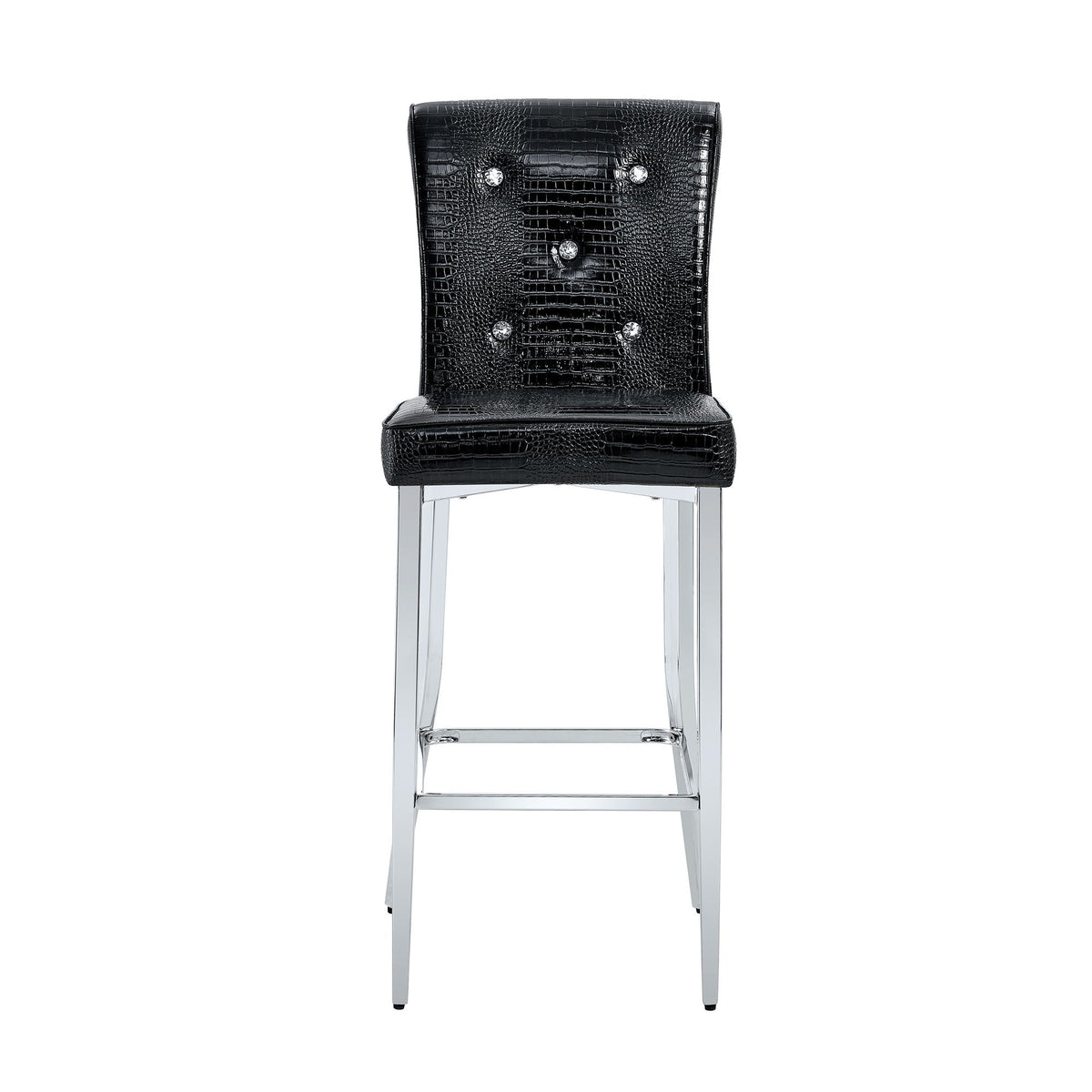 Bar Chairs & Crystal Clasp Design (Set of 2)