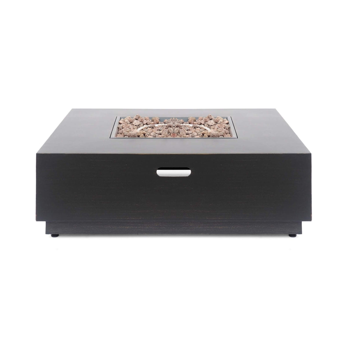 Alora 40-Inch 50K BTU Modern Outdoor Square Iron Backyard Patio Fire Pit (SAK31635)