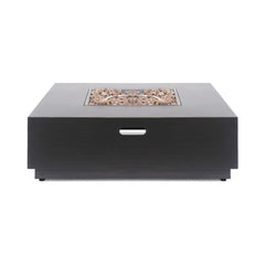 Alora 40-Inch 50K BTU Modern Outdoor Square Iron Backyard Patio Fire Pit (SAK31635)
