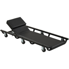 40 Inch Rolling Creeper Padded Mechanic Cart with Adjustable Backrest and Headrest