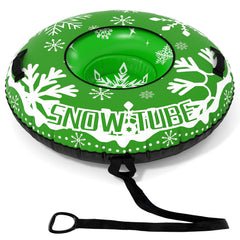 42" Heavy-duty Inflatable Snow Tube with Detachable Tow Strap