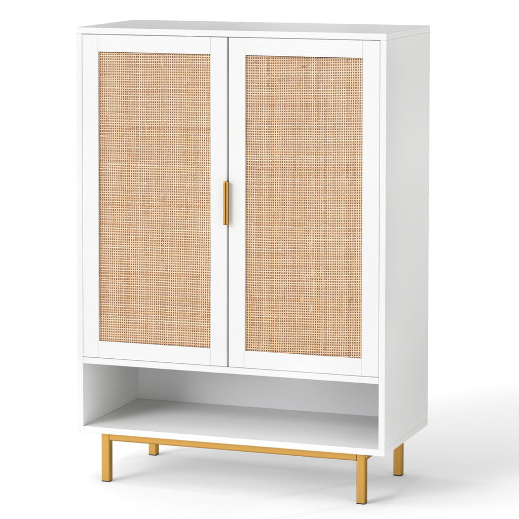 6-Tier Tall Shoe Cabinet with Double Doors - 43 Inch
