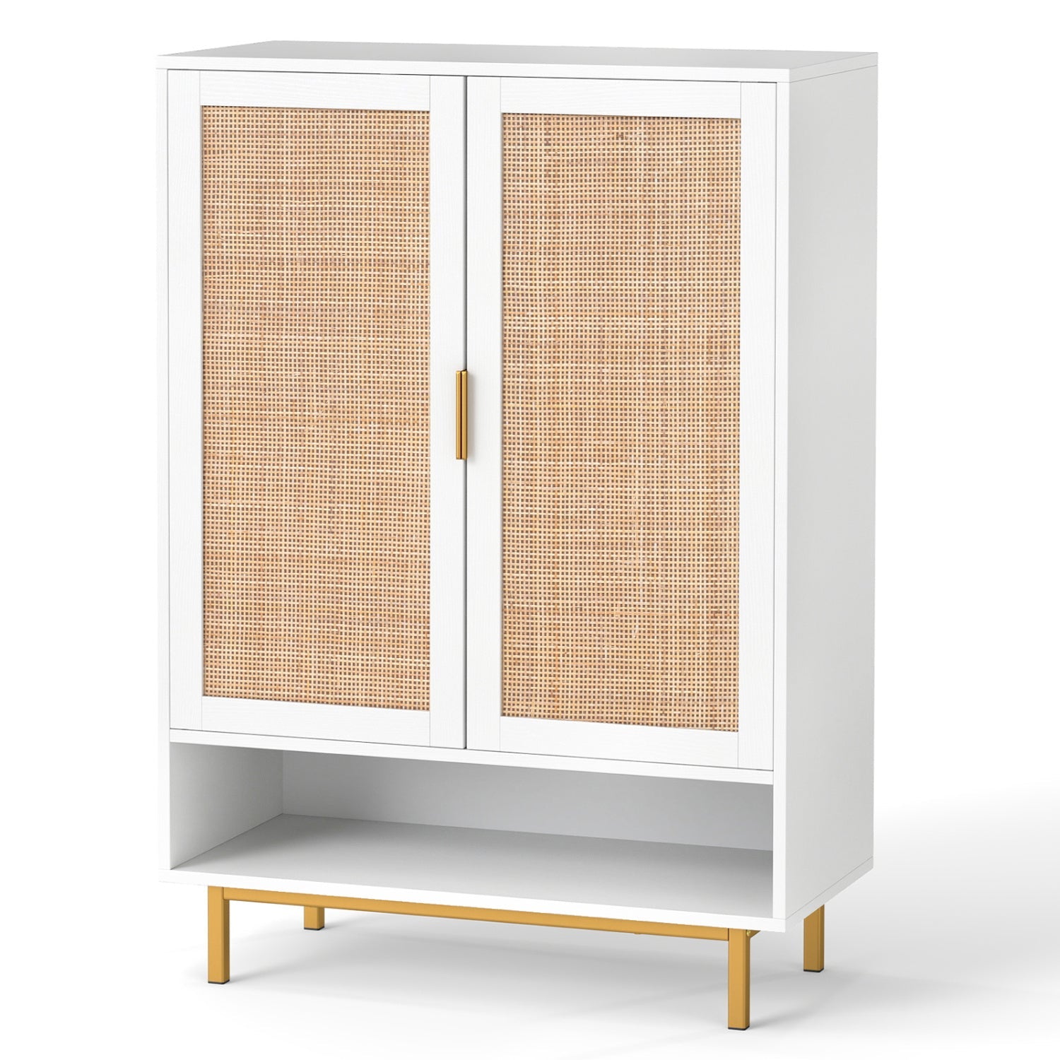 6-Tier Tall Shoe Cabinet with Double Doors - 43 Inch