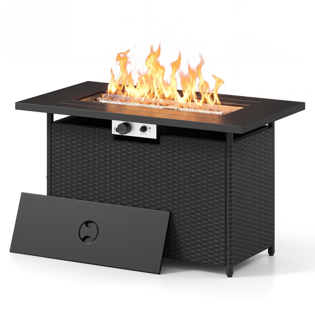 44.5" Propane Fire Pit Table with 50,000 BTU Burner