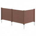 48 x 38 Inches Air Conditioner Fence 2 Panels Outdoor Privacy Fence