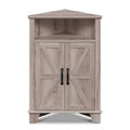 4-Tier Corner Storage Cabinet with Open Shelf