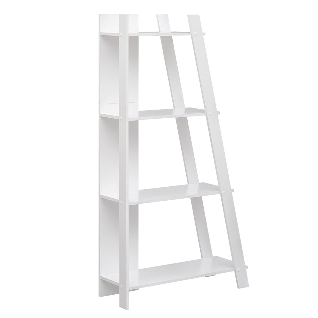 4-Tier Modern Bookshelf Wooden Vertical Display Book Shelf for Small Space