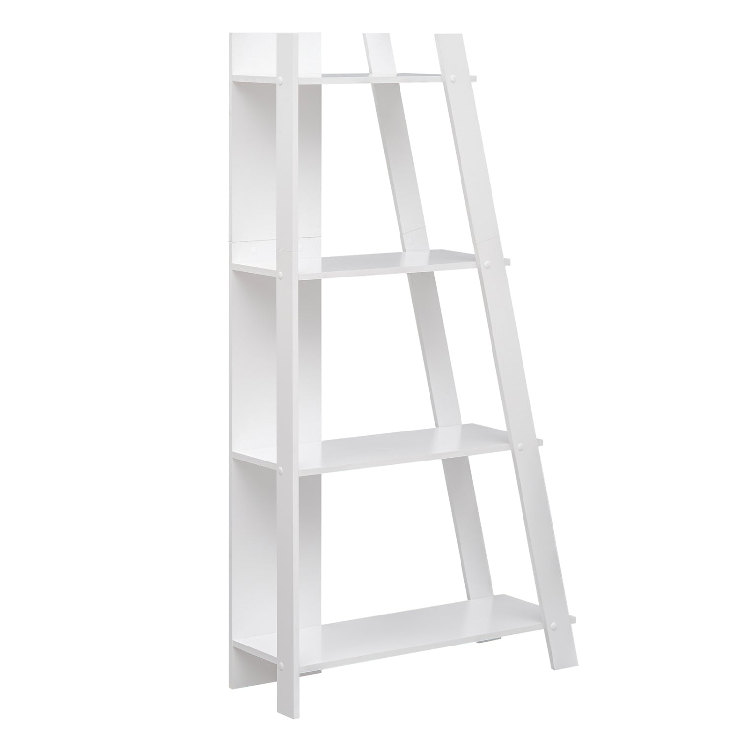 4-Tier Modern Bookshelf Wooden Vertical Display Book Shelf for Small Space