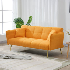 70-Inch Teddy Fleece Sofabed with Adjustable Arms and Backrest