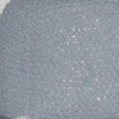 Semi Rounded Pouf Cable Knitted Perfect Seating