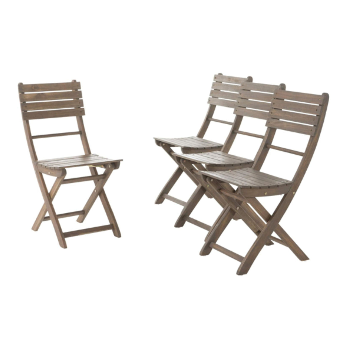 Positano - 4 Piece Foldable Chair - Gray
