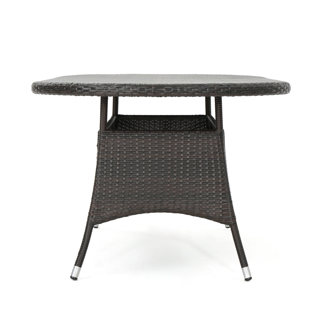 7 Pc Outdoor Wicker Dining Set for Patio