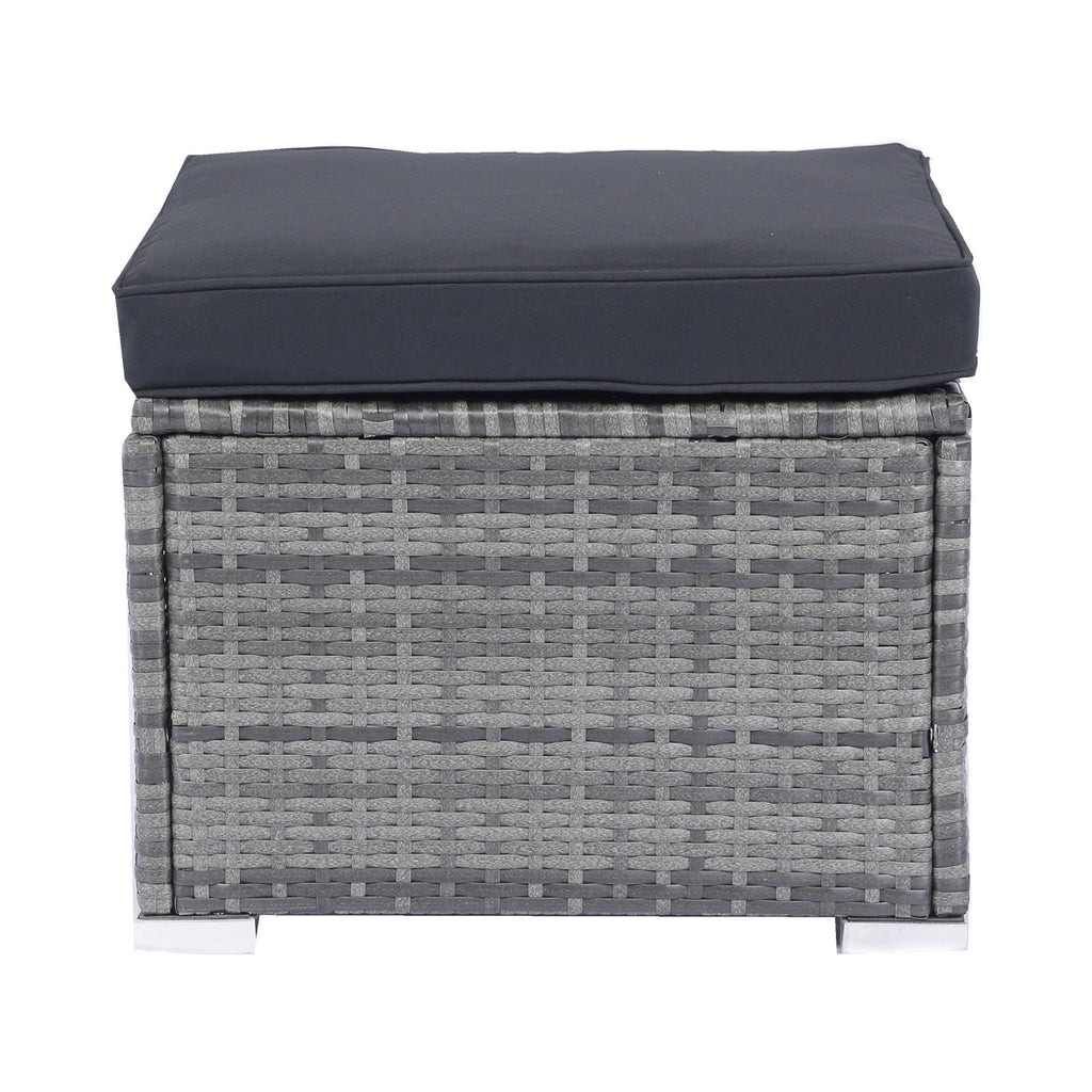 8 Piece Patio Sectional Wicker Rattan Outdoor Sofa Set with Storage Box