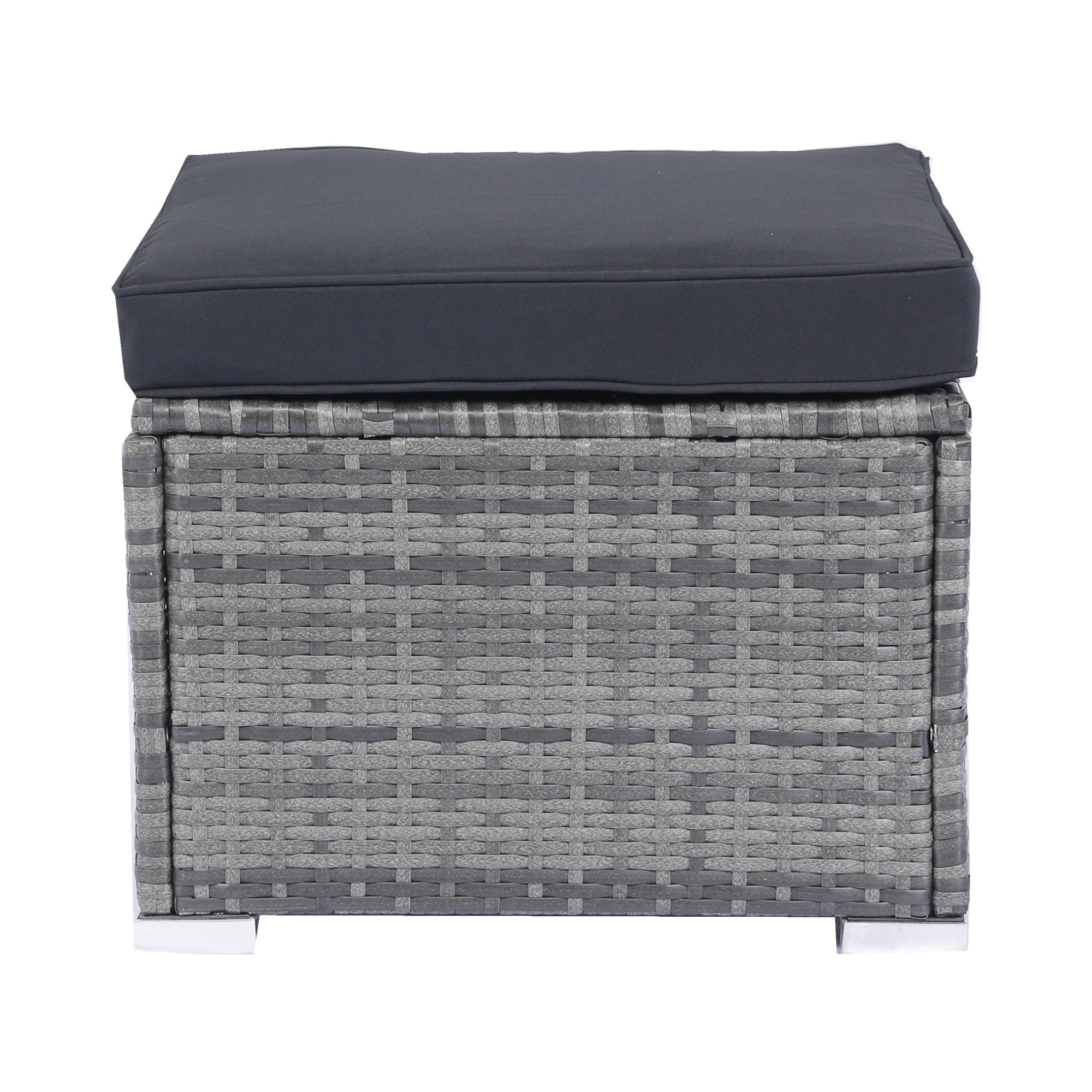 8 Piece Patio Sectional Wicker Rattan Outdoor Sofa Set with Storage Box