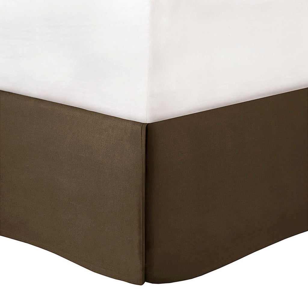 7 PC Pieced Faux Suede Comforter Set Natural Cal King