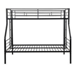 Twin Over Full Bunk Bed With Large Under-Bed Storage - Black