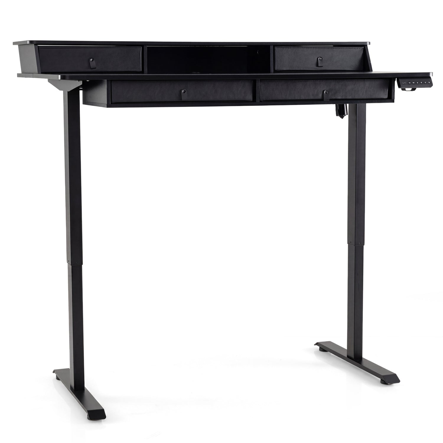 55 Inch x 27 Inch Electric Standing Desk with Drawers