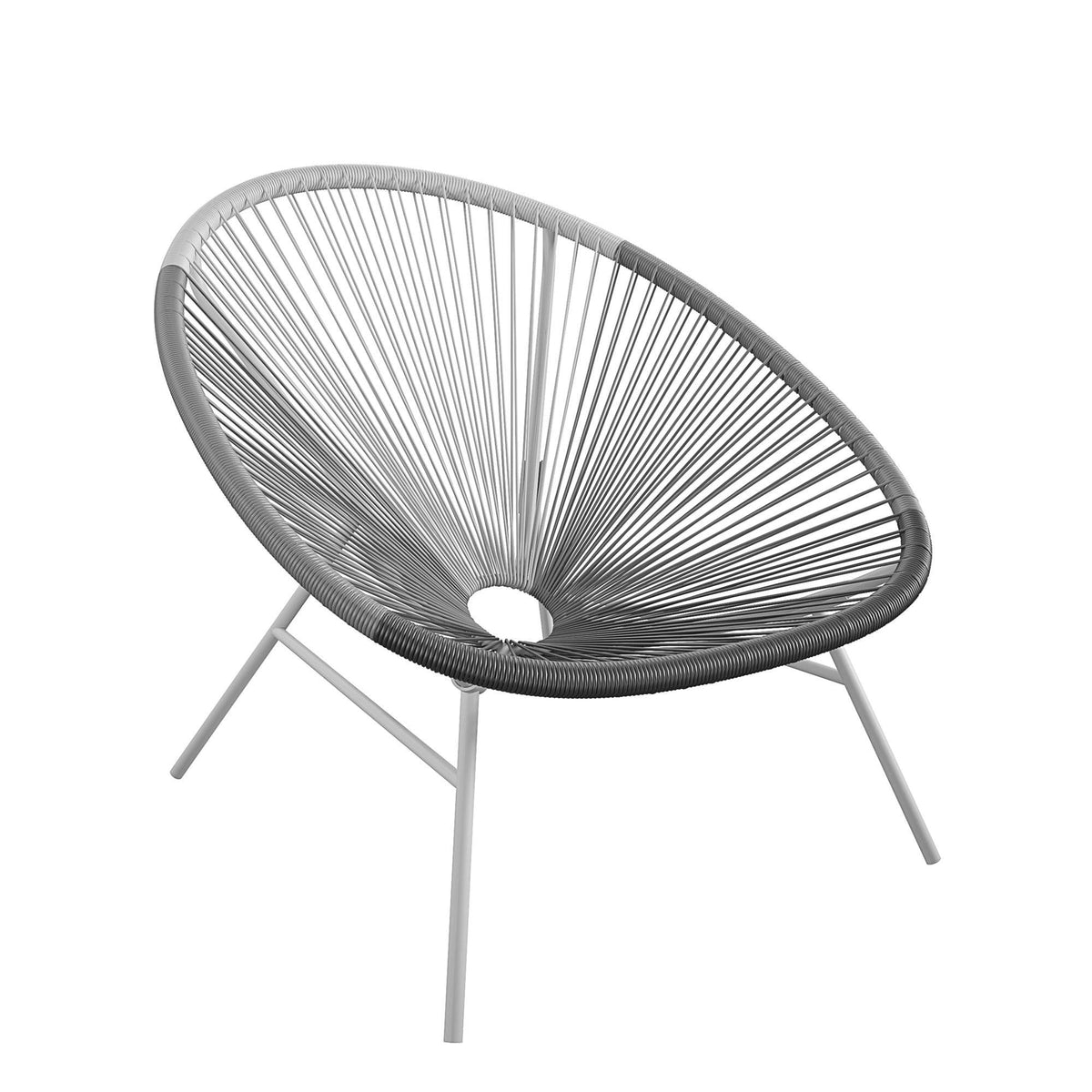 Indoor / Outdoor Lounge Chair (Set of 2) - Dark Gray