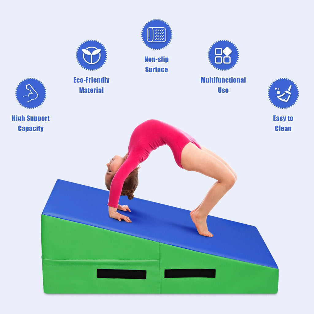 Incline Gymnastics Mat Wedge Ramp Gym Tumbling Exercise Mat