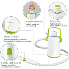 1000W Handheld Steam Cleaner with 10 Accessories