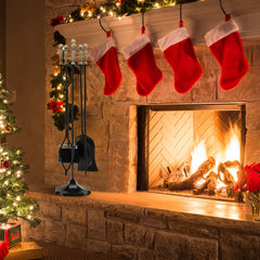 31 Inch 5 Pieces Hearth Fireplace Fire Tools Set