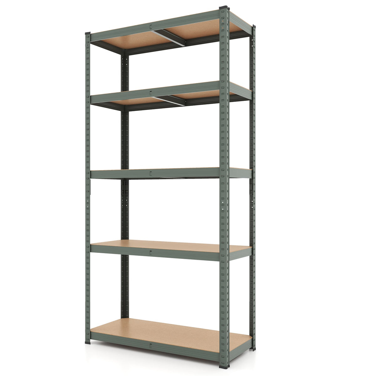 5-Tier Heavy Duty Metal Shelving Unit with 2000 LBS Total Load Capacity