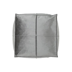 Nati Square Pouf Ottoman And Floor Cushion - Smoke