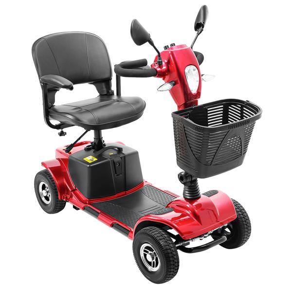4-wheel Electric Scooter With Basket And Extended Battery - Banned Temu