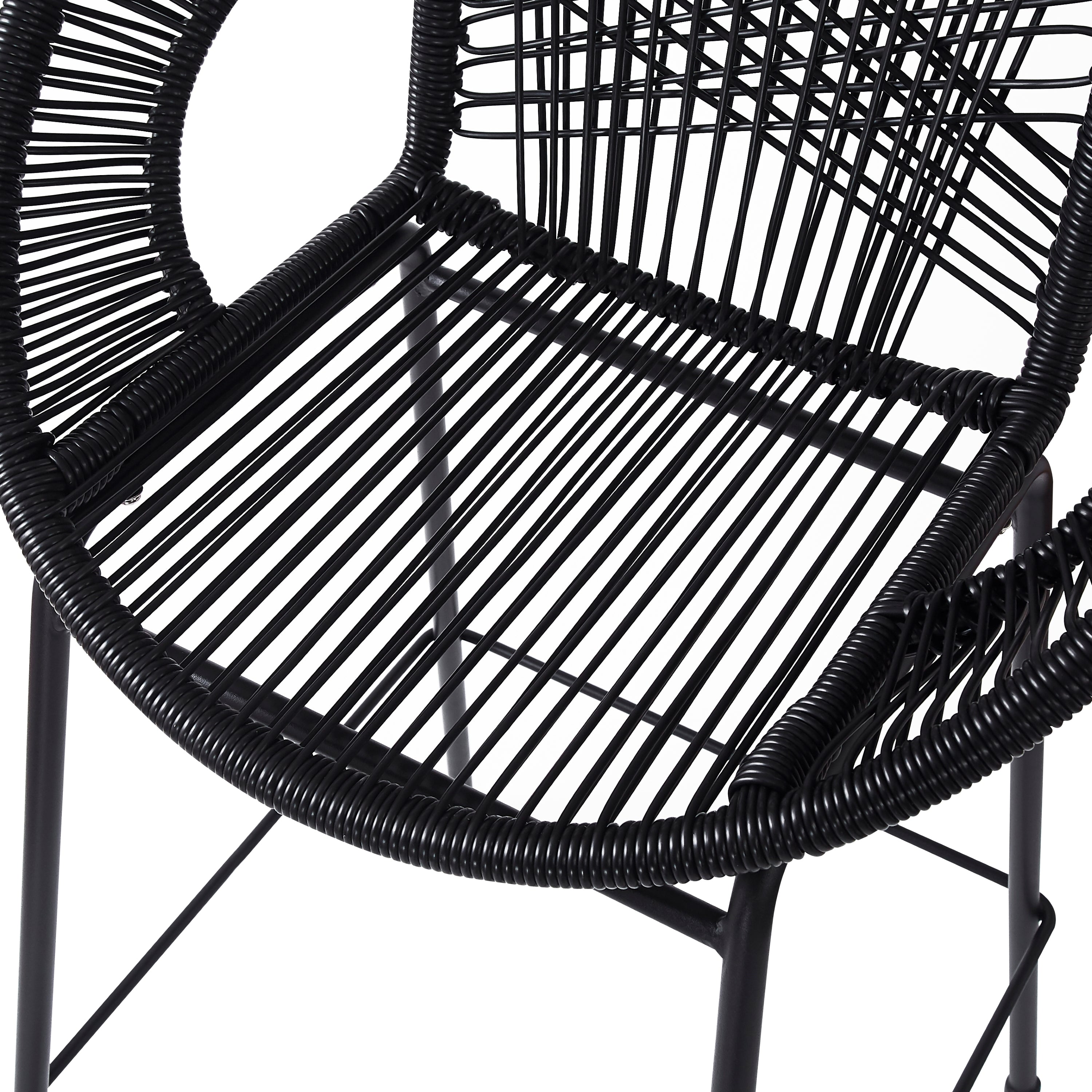Outdoor Patio Barstool Set Weather Resistant