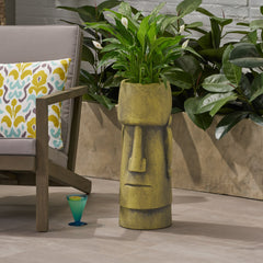 Glacier Cast Stone Urn Planter