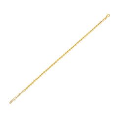 14k Yellow Gold Spaced Bead Bracelet  (3.00 mm)