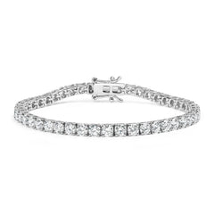 14K White Gold 2.00 Cttw Prong Set Lab Grown Round Diamond Classic Tennis Bracelet (F-G Color, VS2-SI1 Clarity) - 7.25"