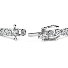 14K White Gold 2.00 Cttw Prong Set Lab Grown Round Diamond Classic Tennis Bracelet (F-G Color, VS2-SI1 Clarity) - 7.25"