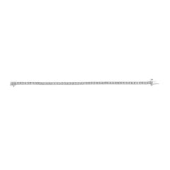 .925 Sterling Silver 3.0 Cttw Lab Grown Diamond Illusion-Set Miracle Plate Tennis Bracelet (G-H Color, VS1-VS2 Clarity) - Size 7.25"