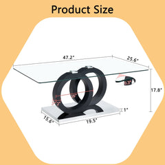 Minimalist Coffee Table - Black
