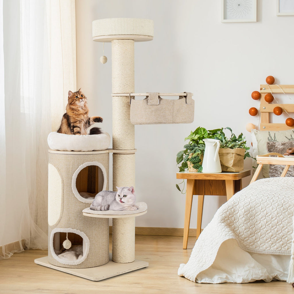 2-Tier Square Side Table with Storage Shelf and X-Frame for Bedroom Living Room